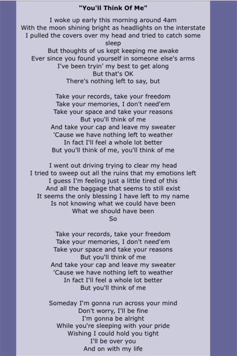 lyrics just think of me and i ll be there|just think of me lyrics.